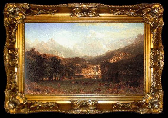 framed  Albert Bierstadt The Rocky Mountains, Landers Peak, ta009-2